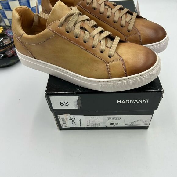 Men's Magnanni  leather sneakers size 7, made in Portugal - Picture 3 of 9